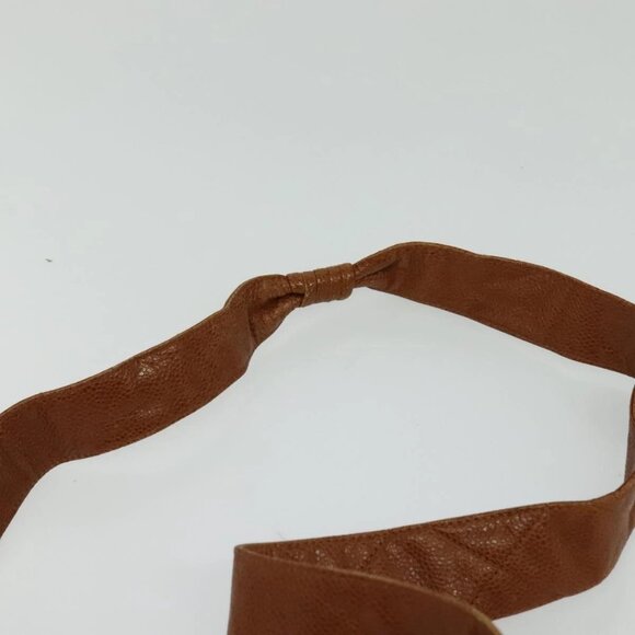 CHANEL Matelasse Chain Shoulder Bag Grained Calf Skin Brown Gold CC Auth PP534 - Picture 9 of 16